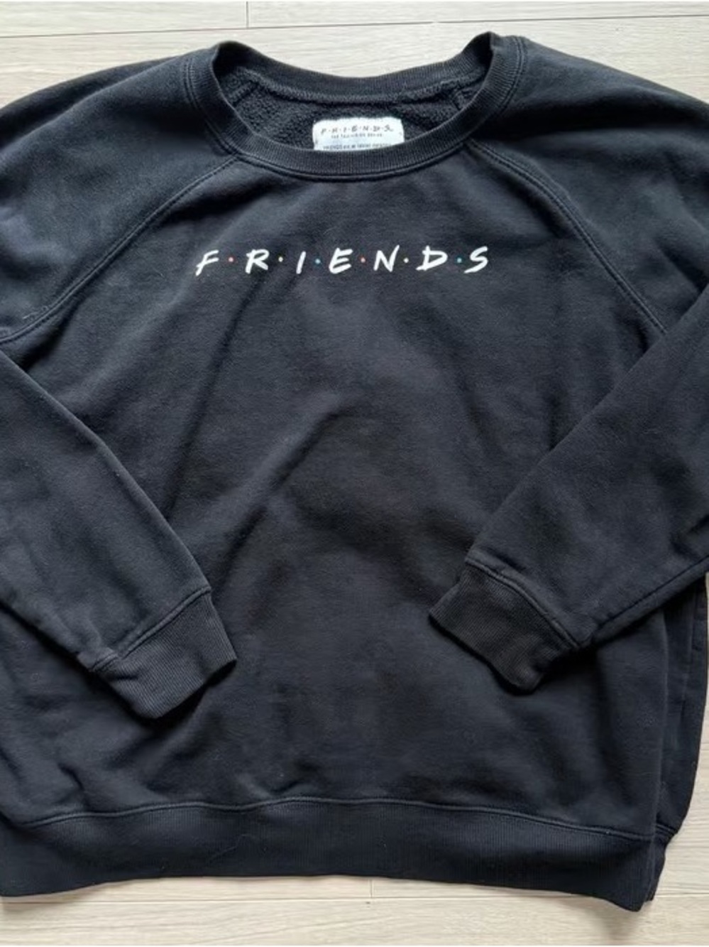 Friends Logo Black Crewneck Sweatshirt